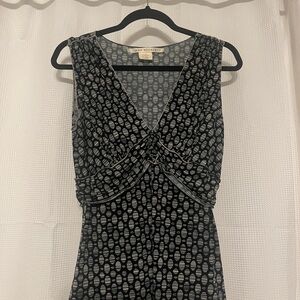 Max Studio Black and Gray Patterned Blouse